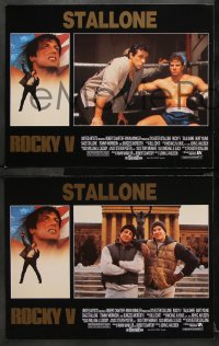 9g320 ROCKY V 8 LCs 1990 Sylvester Stallone, John G. Avildsen boxing sports sequel, cool images!
