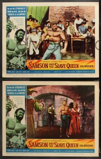 9g322 SAMSON & THE SLAVE QUEEN 8 LCs 1964 Umberto Lenzi's Zorro contro Maciste, Sergio Ciani!