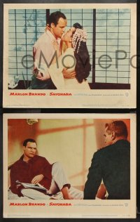 9g324 SAYONARA 8 LCs 1957 great images of Marlon Brando, Miiko Taka, Patricia Owens & Red Buttons!