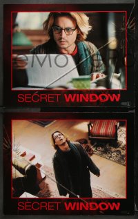 9g723 SECRET WINDOW 4 LCs 2004 Stephen King story, great images of Johnny Depp, Maria Bello!