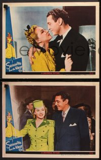 9g819 SENORITA FROM THE WEST 3 LCs 1945 Allan Jones & pretty Bonita Granville + Ralph Dunn!