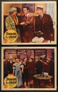 9g563 SHADOWS OF THE ORIENT 6 LCs R1937 Esther Ralston, Regis Toomey & Asian thugs!