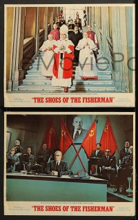 9g334 SHOES OF THE FISHERMAN 8 LCs 1969 David Janssen, Laurence Olivier, Pope Anthony Quinn!