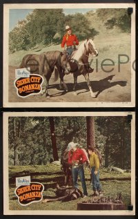 9g733 SILVER CITY BONANZA 4 LCs 1951 cool western images of Rex Allen, Buddy Ebsen, Mary Ellen Kay!