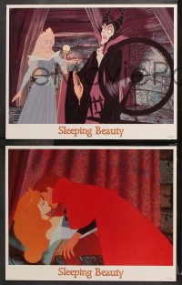 9g340 SLEEPING BEAUTY 8 LCs R1986 Walt Disney cartoon fairy tale fantasy classic!