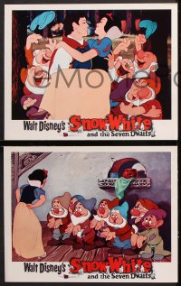 9g825 SNOW WHITE & THE SEVEN DWARFS 3 LCs R1967 Walt Disney animated cartoon fantasy classic!