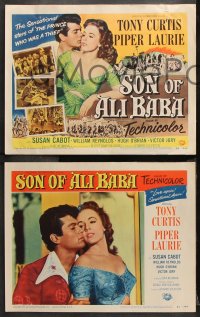 9g345 SON OF ALI BABA 8 LCs 1952 Tony Curtis as Kashma Baba, pretty Princess Piper Laurie!