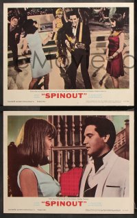 9g348 SPINOUT 8 LCs 1966 images of Elvis Presley, Diane McBain, Deborah Walley & Shelley Fabares!