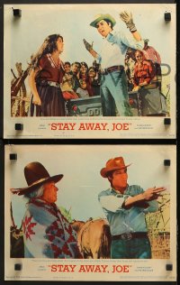 9g635 STAY AWAY JOE 5 LCs 1968 great images of Elvis Presley w/sexy Quentin Dean, Joan Blondell!