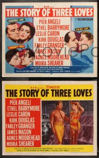 9g355 STORY OF THREE LOVES 8 LCs 1953 dancing Leslie Caron, Pier Angeli, James Mason, more!