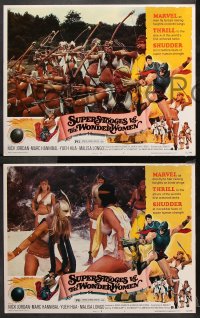 9g359 SUPERSTOOGES VS. THE WONDERWOMEN 8 LCs 1974 super-fantastic conquests of adventure, wacky art!