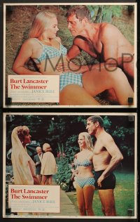 9g361 SWIMMER 8 LCs 1968 existential Burt Lancaster, Janice Rule, Landgard, directed by Frank Perry!