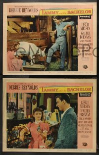 9g641 TAMMY & THE BACHELOR 5 LCs 1957 images of Leslie Nielsen & pretty Debbie Reynolds!