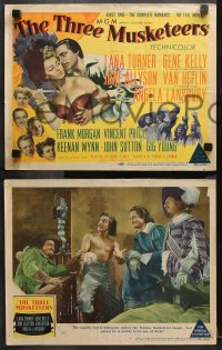 9g374 THREE MUSKETEERS 8 LCs 1948 Lana Turner as the wicked Lady De Winter caught in her own trap!