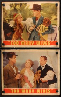 9g834 TOO MANY WIVES 3 LCs 1937 John Morley with pretty Anne Shirley & Barbara Pepper!