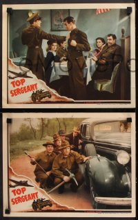 9g836 TOP SERGEANT 3 LCs 1942 Army solders Leo Carrillo & Andy Devine, plus sexy Elyse Knox!
