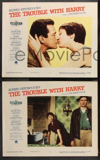 9g647 TROUBLE WITH HARRY 5 LCs 1955 Alfred Hitchcock mystery, Shirley MacLaine, Royal Dano!