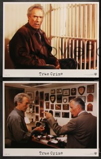 9g385 TRUE CRIME 8 LCs 1999 great images of director & journalist Clint Eastwood!