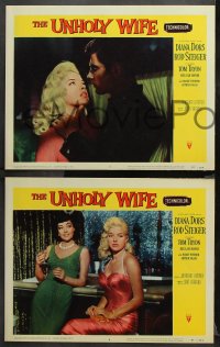 9g577 UNHOLY WIFE 6 LCs 1957 half-devil half-angel bad girl Diana Dors, Rod Steiger!