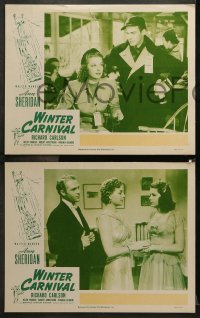9g578 WINTER CARNIVAL 6 LCs R1948 great images of Ann Sheridan, Richard Carlson & Helen Parrish!