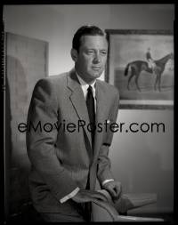 9h052 ESCAPE FROM FORT BRAVO camera original 8x10 negative 1953 candid portrait of William Holden!