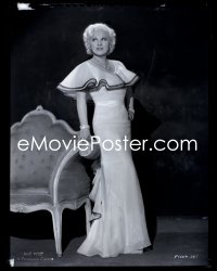 9h062 MAE WEST camera original 8x10 negative 1930s full-length Paramount studio portrait by chair!