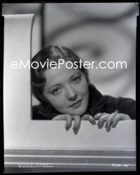9h081 SYLVIA SIDNEY camera original 8x10 negative 1940s wonderful Paramount studio portrait!