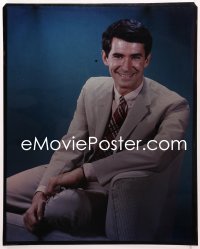 9h003 ANTHONY PERKINS 16x20 transparency 1960s wonderful seated portrait wearing suit & tie!