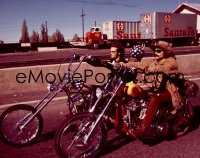 9h210 EASY RIDER 4x5 transparency 1969 classic image of Peter Fonda & Dennis Hopper on motorcycles!