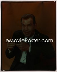 9h011 FRED MACMURRAY 16x20 transparency 1960s great close portrait holding tobacco pipe!