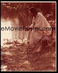 9h185 GREATEST STORY EVER TOLD group of 3 4x5 transparencies 1965 Max Von Sydow as Jesus, Heflin