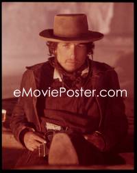 9h225 PAT GARRETT & BILLY THE KID 4x5 transparency 1973 great close up of cowboy Bob Dylan!
