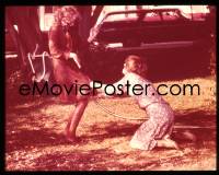 9h226 PETE 'N' TILLIE 4x5 transparency 1973 Carol Burnett shoves a hose up Geraldine Page's skirt!