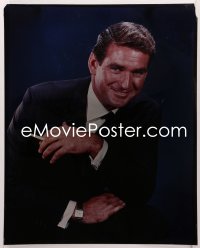 9h025 ROD TAYLOR 16x20 transparency 1960s smiling portrait of the handsome leading man in suit!