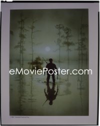 9h147 SOUTHERN COMFORT 8x10 transparency 1981 Walter Hill, art of hunter in swamp used on the 1sh!