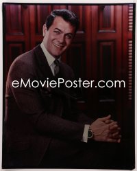 9h031 TONY CURTIS 16x20 transparency 1960s great seated smiling portrait with his hands clasped!
