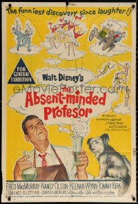 9j414 ABSENT-MINDED PROFESSOR Aust 1sh 1961 Disney, Flubber, Fred MacMurray in title role!