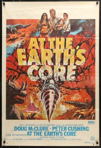 9j420 AT THE EARTH'S CORE Aust 1sh 1976 Edgar Rice Burroughs, Caroline Munro, Peter Cushing