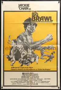 9j433 BIG BRAWL Aust 1sh 1980 early Jackie Chan, a kung fu fight to the finish!