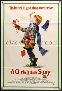 9j447 CHRISTMAS STORY Aust 1sh 1984 classic Christmas movie, best different art, ultra rare!