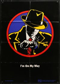 9j455 DICK TRACY teaser Aust 1sh 1990 Walt Disney, art of detective Warren Beatty, I'm On My Way!