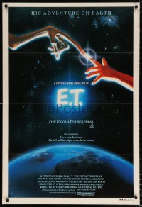 9j459 E.T. THE EXTRA TERRESTRIAL Aust 1sh 1982 Steven Spielberg classic, John Alvin art!