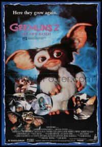 9j475 GREMLINS 2 Aust 1sh 1990 wacky horror images, Phoebe Cates, Keye Luke, Gizmo!