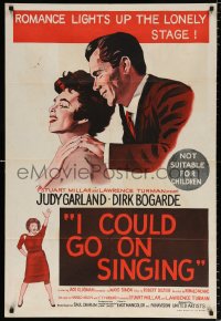 9j485 I COULD GO ON SINGING Aust 1sh 1966 artwork of Judy Garland performing with Dirk Bogarde!