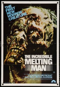 9j489 INCREDIBLE MELTING MAN Aust 1sh 1978 AIP, gruesome image of first new horror creature!