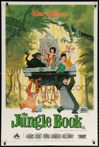 9j496 JUNGLE BOOK Aust 1sh R1986 Walt Disney cartoon classic, great image of Mowgli & friends!
