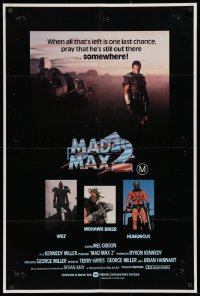 9j504 MAD MAX 2: THE ROAD WARRIOR Aust 1sh 1981 Miller, Mel Gibson returns in Mad Max sequel!