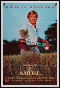 9j514 NATURAL Aust 1sh 1984 Robert Redford, Robert Duvall, Barry Levinson, baseball!