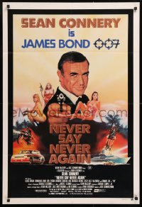 9j515 NEVER SAY NEVER AGAIN Aust 1sh 1983 art of Sean Connery as James Bond 007 by Obrero!