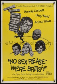 9j517 NO SEX PLEASE: WE'RE BRITISH Aust 1sh 1973 Cliff Owen, Ronnie Corbett, Beryl Reid!